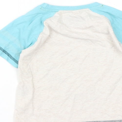 Disney Boys Beige  Polyester Basic T-Shirt Size 3-4 Years Round Neck  - Dusty Planes