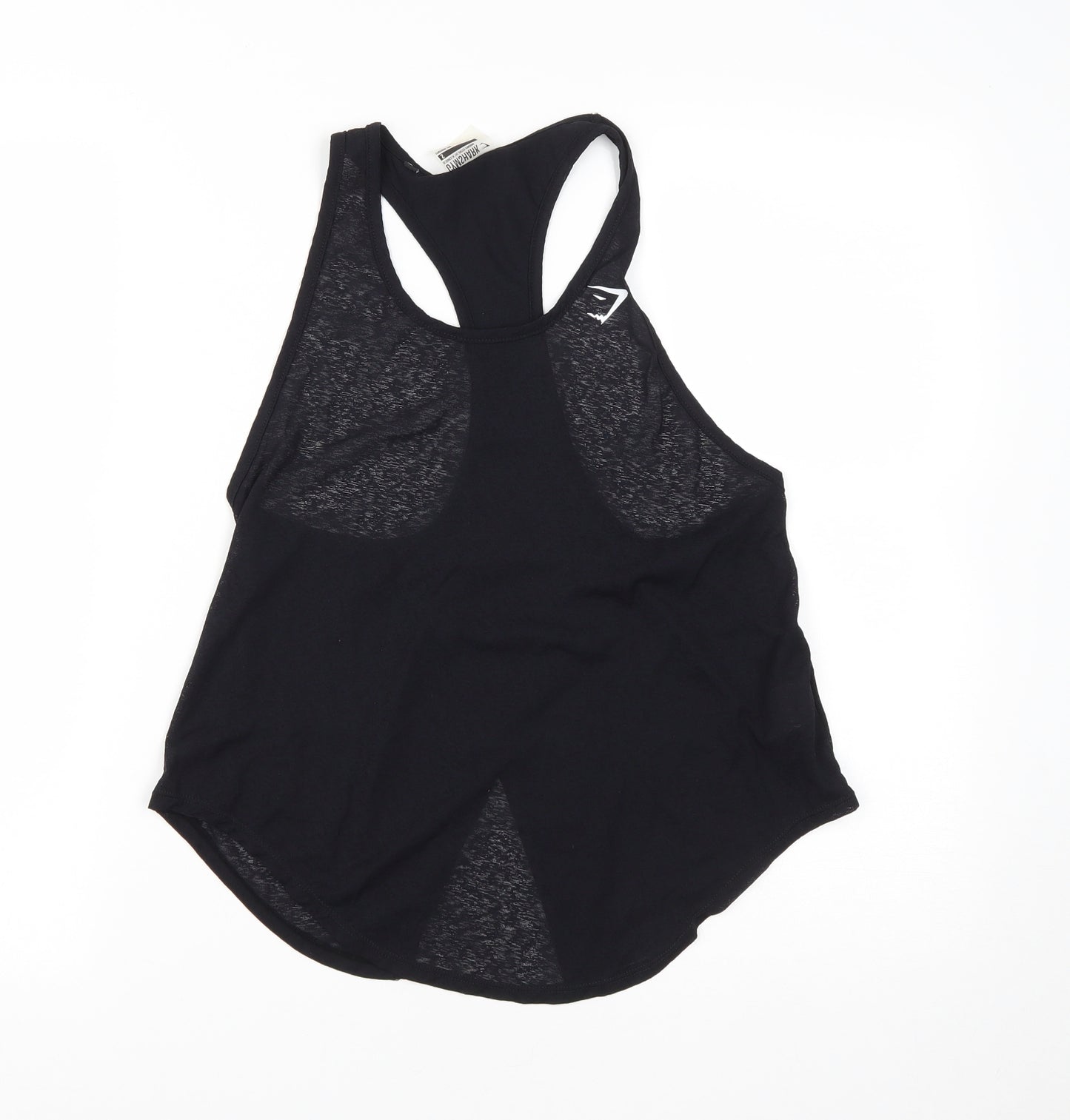 Gymshark Womens Black  Polyester Basic Tank Size S Round Neck