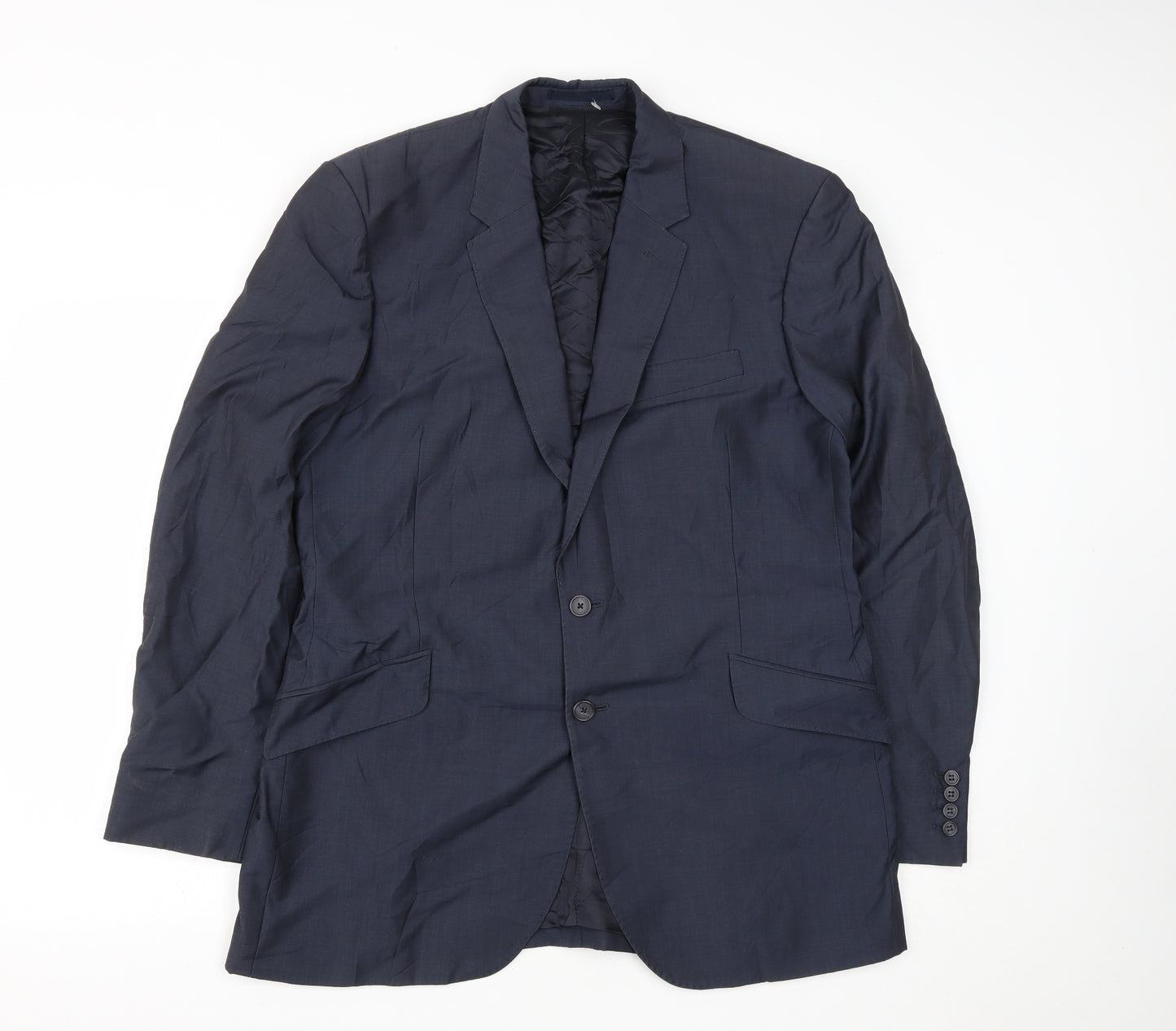 Reiss London Mens Blue  Wool Jacket Suit Jacket Size 42