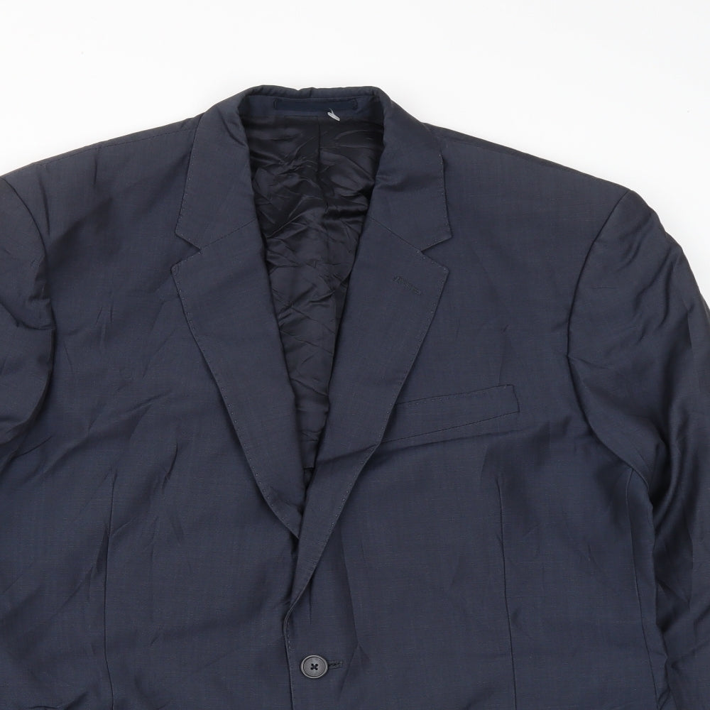 Reiss London Mens Blue  Wool Jacket Suit Jacket Size 42