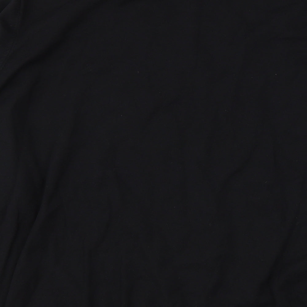 F&F Mens Black Round Neck  Cotton Pullover Jumper Size 3XL