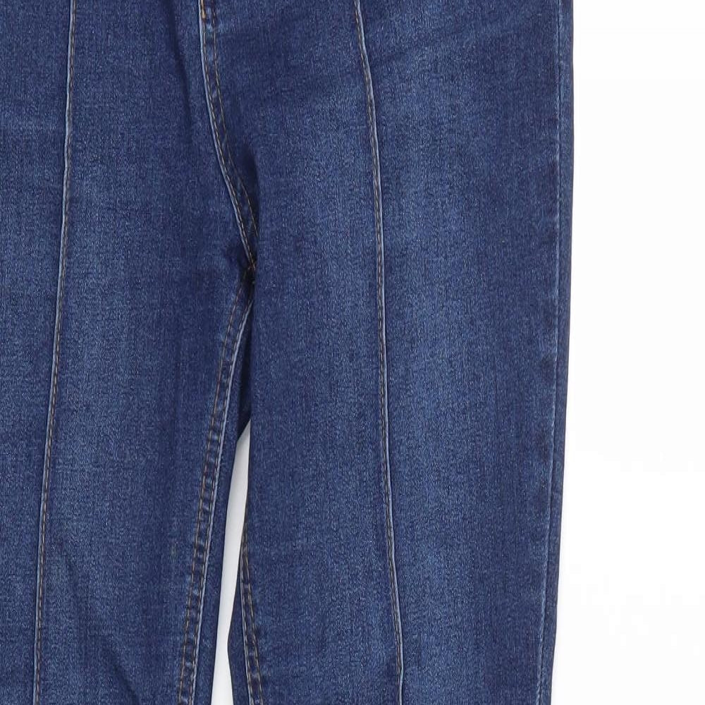 TU Womens Blue  Cotton Skinny Jeans Size 10 L27 in Regular Zip