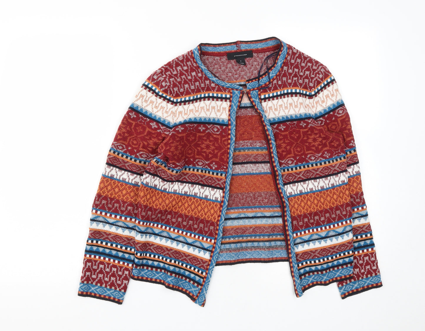 Atmosphere Womens Multicoloured Geometric  Jacket  Size S  Hook & Eye