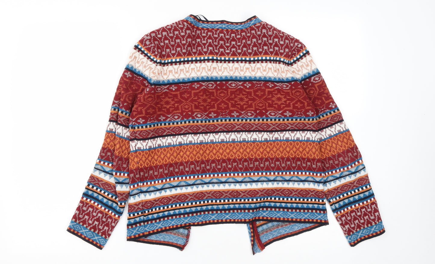 Atmosphere Womens Multicoloured Geometric  Jacket  Size S  Hook & Eye