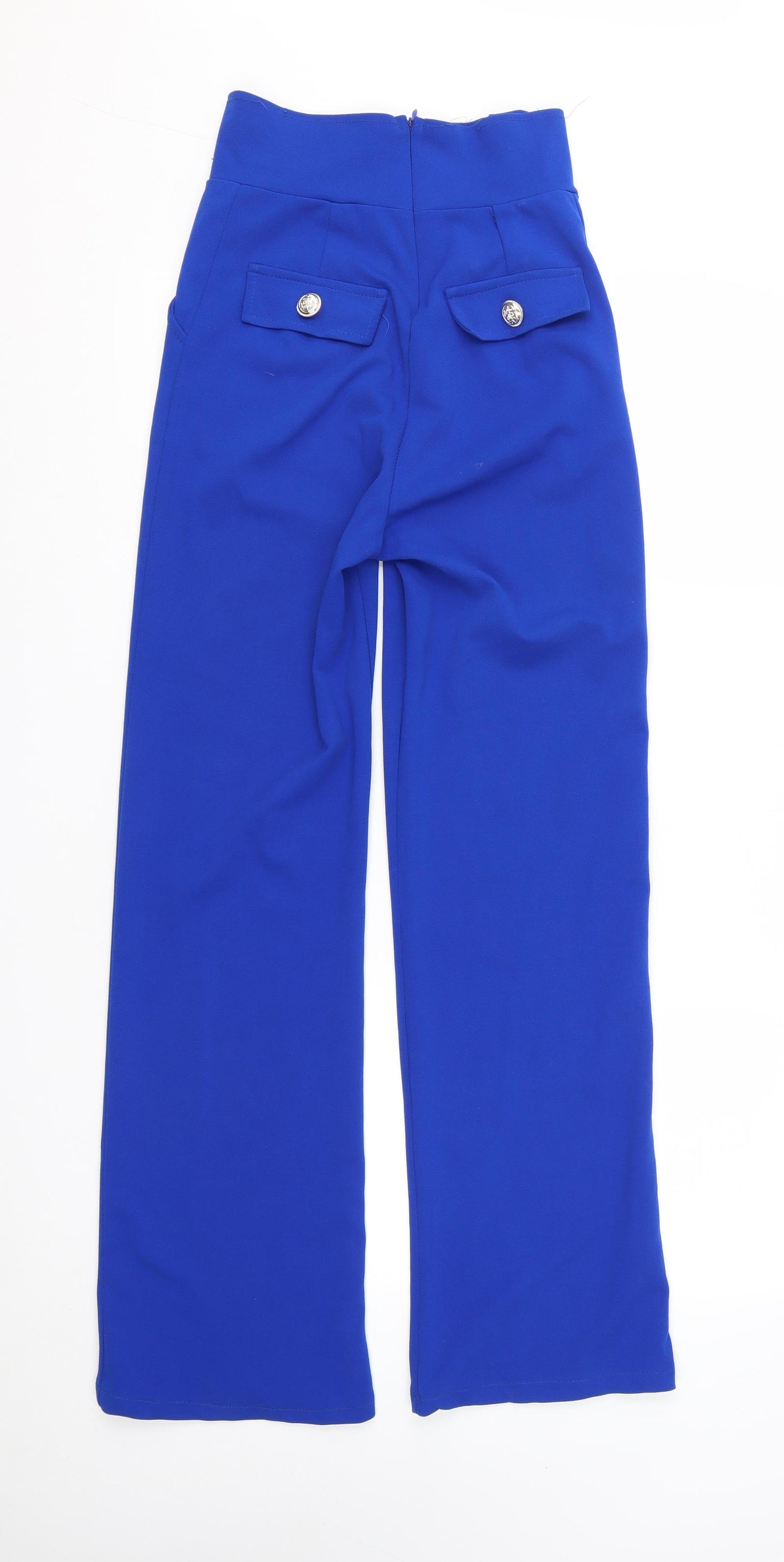 Quiz Womens Blue  Polyester Dress Pants Trousers Size 6 L31 in Regular Zip