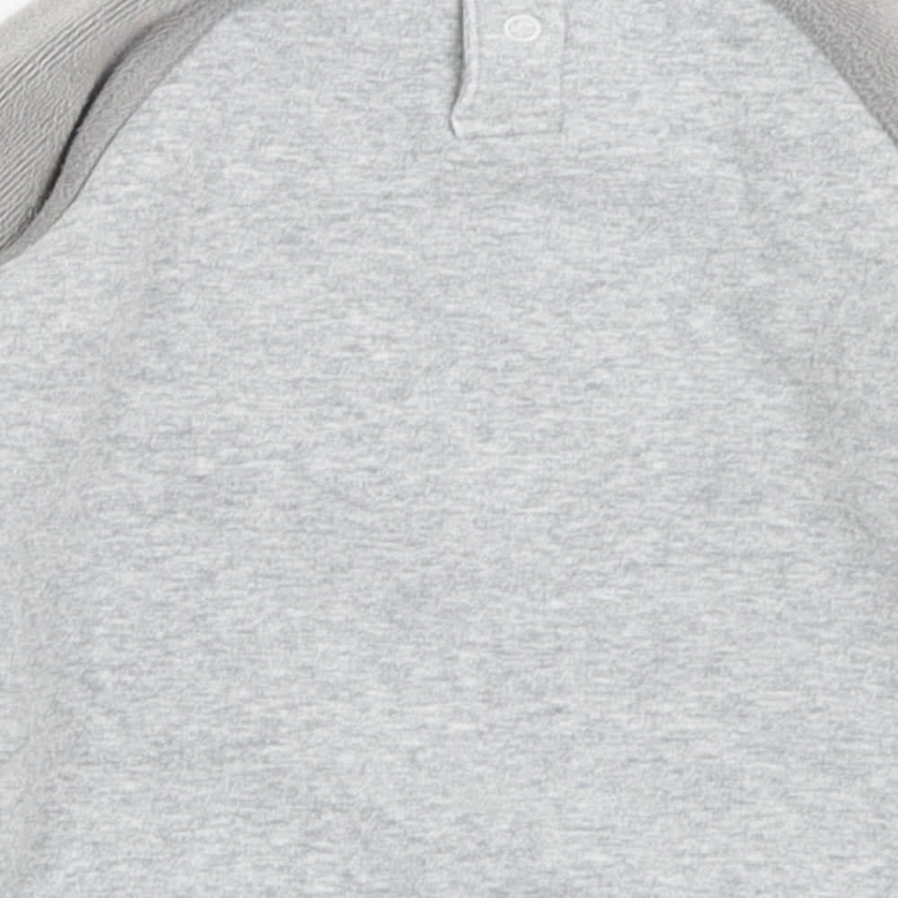 Cool Club Boys Grey  Polyester Pullover Jumper Size 9-12 Months  Snap - 12 Months Robot Boy