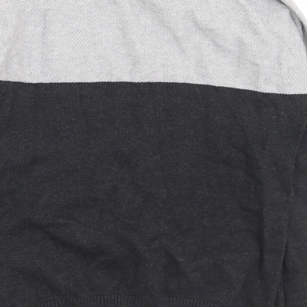 George Boys Grey Crew Neck  Cotton Pullover Jumper Size 7-8 Years