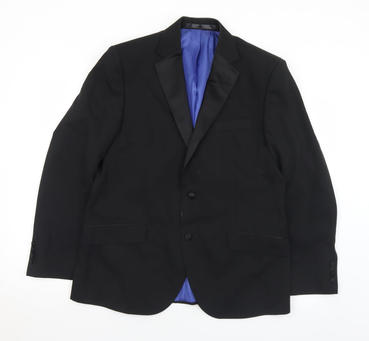 Marks and Spencer Mens Black  Wool Jacket Suit Jacket Size 40