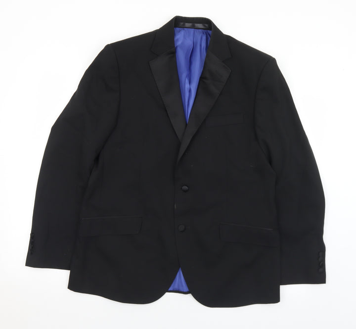 Marks and Spencer Mens Black  Wool Jacket Suit Jacket Size 40