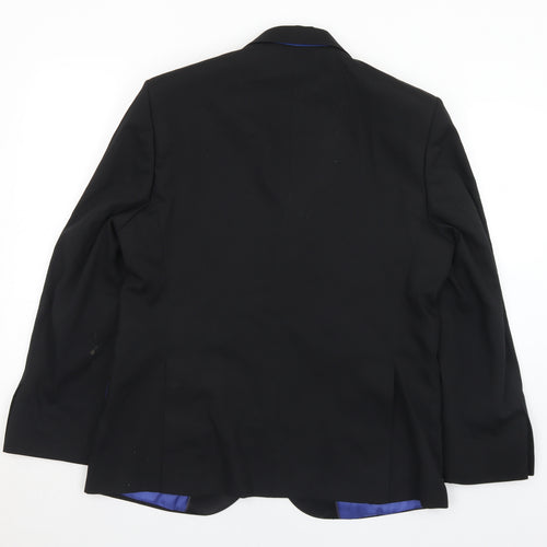 Marks and Spencer Mens Black  Wool Jacket Suit Jacket Size 40