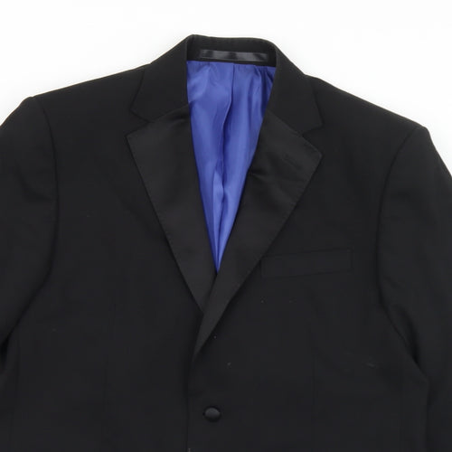 Marks and Spencer Mens Black  Wool Jacket Suit Jacket Size 40