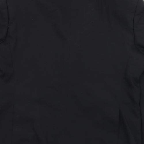 Marks and Spencer Mens Black  Wool Jacket Suit Jacket Size 40