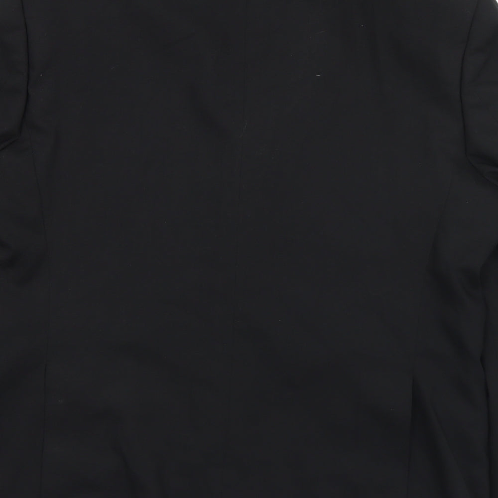Marks and Spencer Mens Black  Wool Jacket Suit Jacket Size 40