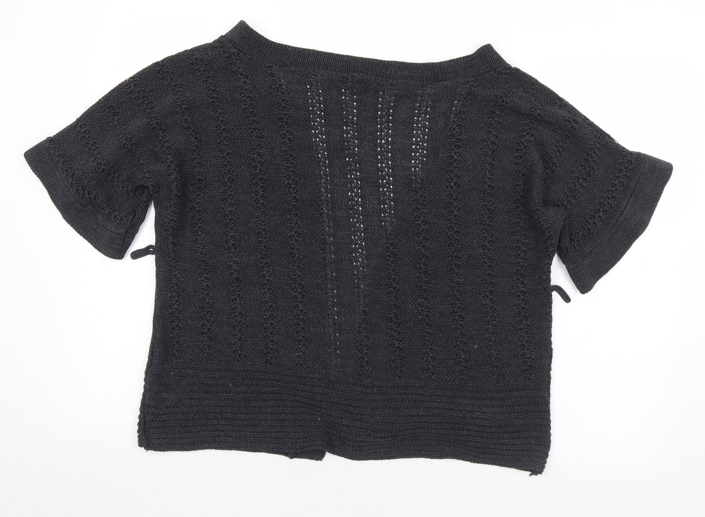 Primark Womens Grey V-Neck  Acrylic Cardigan Jumper Size 10