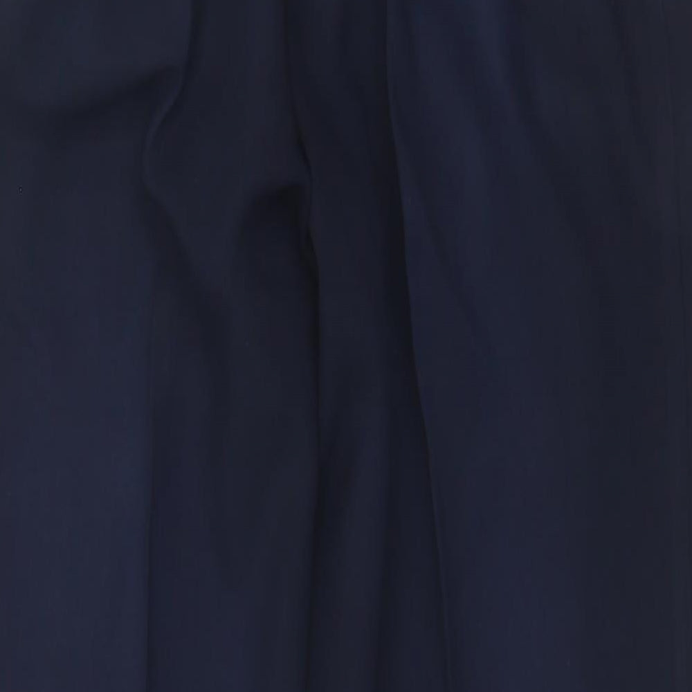 Marks and Spencer Womens Blue  Polyester Trousers  Size 14 L29 in Regular