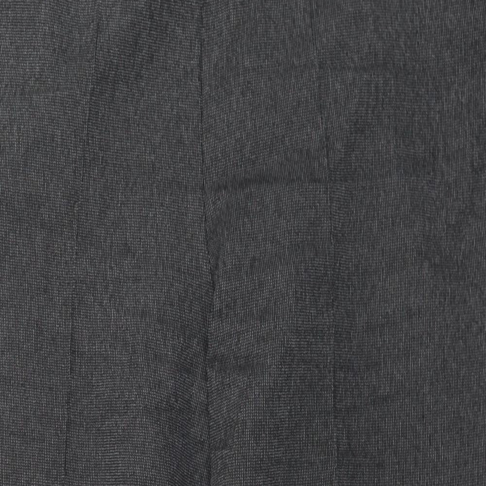 Bonmarché Womens Grey  Polyester Trousers  Size 16 L25 in Regular