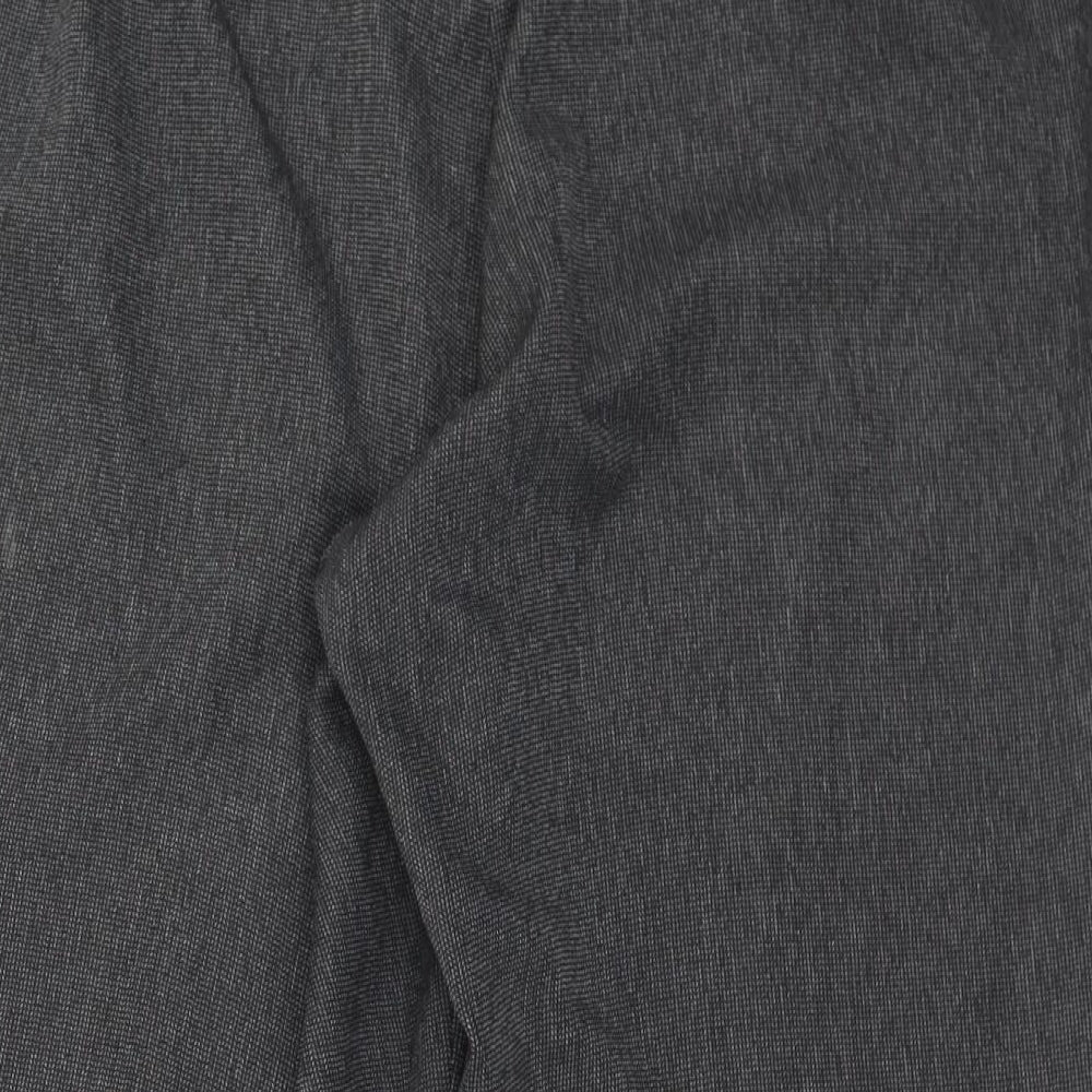 Bonmarché Womens Grey  Polyester Trousers  Size 16 L25 in Regular