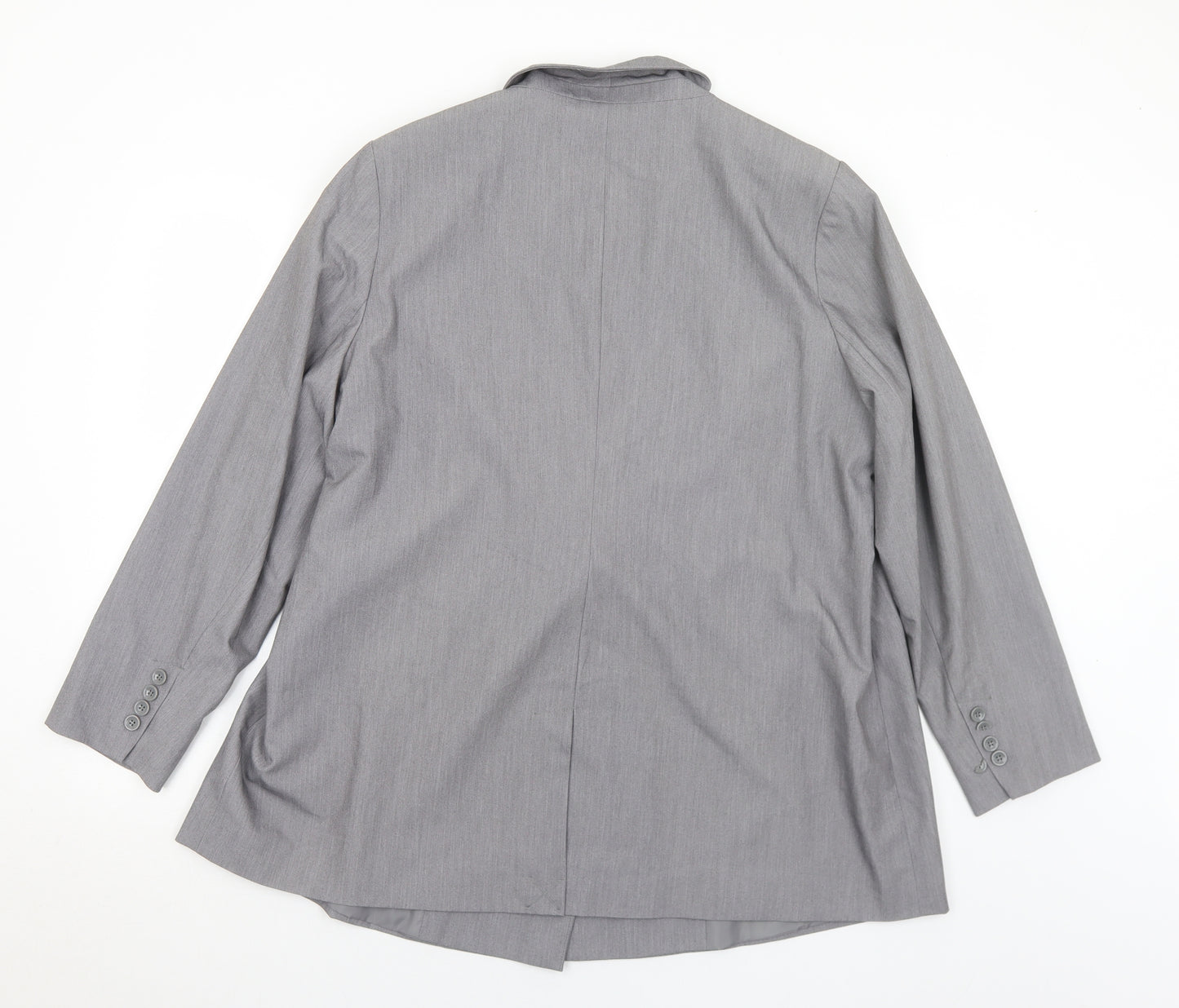 Tailored Womens Grey  Polyester Jacket Suit Jacket Size 20