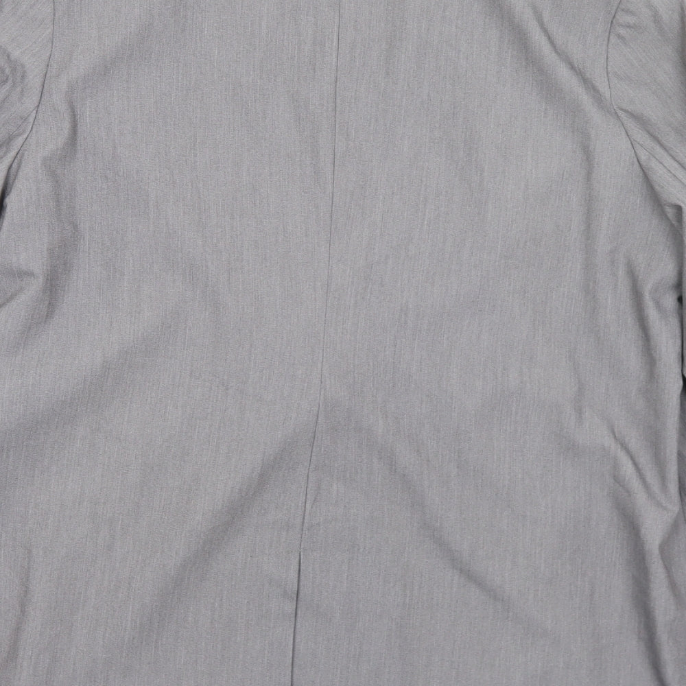 Tailored Womens Grey  Polyester Jacket Suit Jacket Size 20