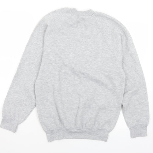 Russell Womens Grey  Cotton Pullover Sweatshirt Size S   - Sparkle On