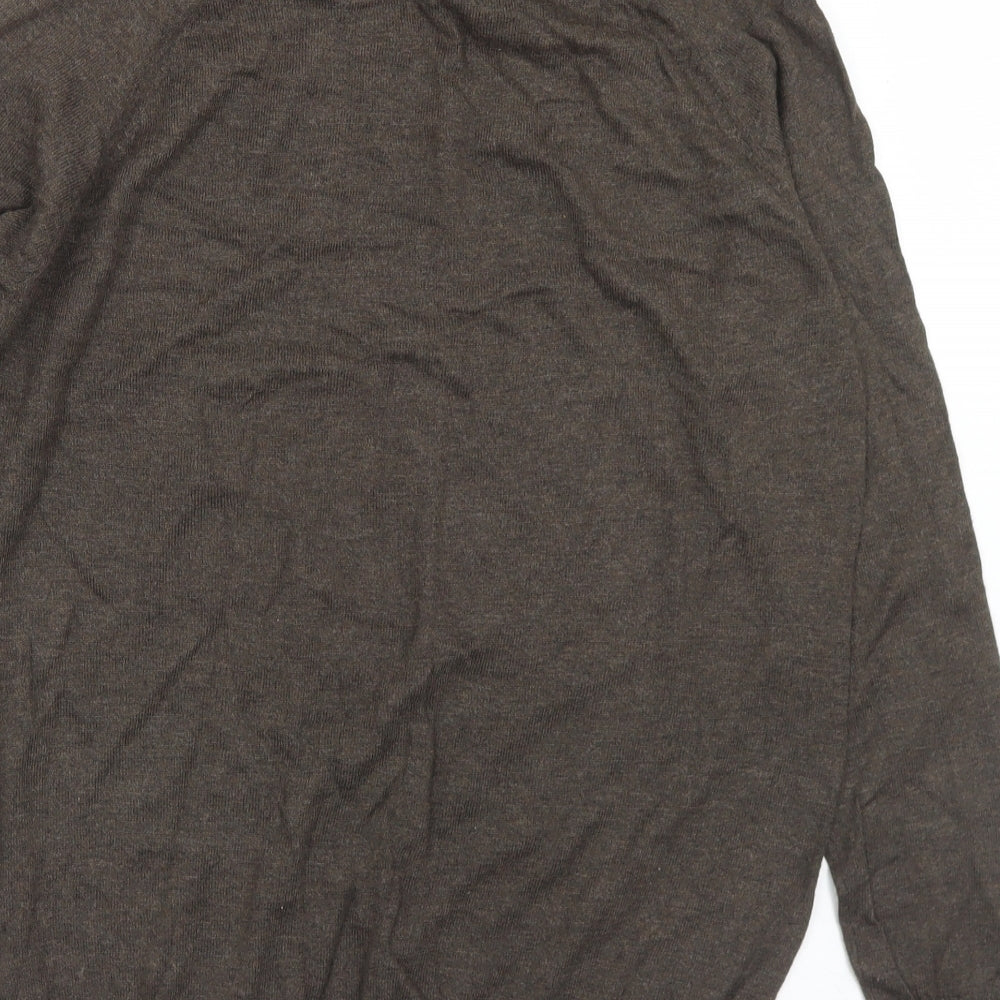 Primark Womens Brown Roll Neck  Acrylic Pullover Jumper Size 14