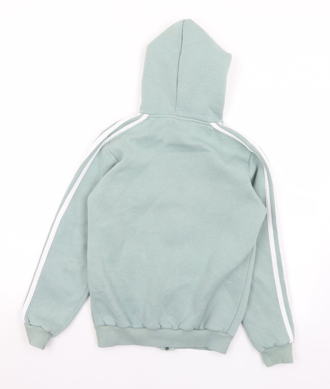 adidas Girls Green  Cotton Full Zip Hoodie Size 15-16 Years  Zip