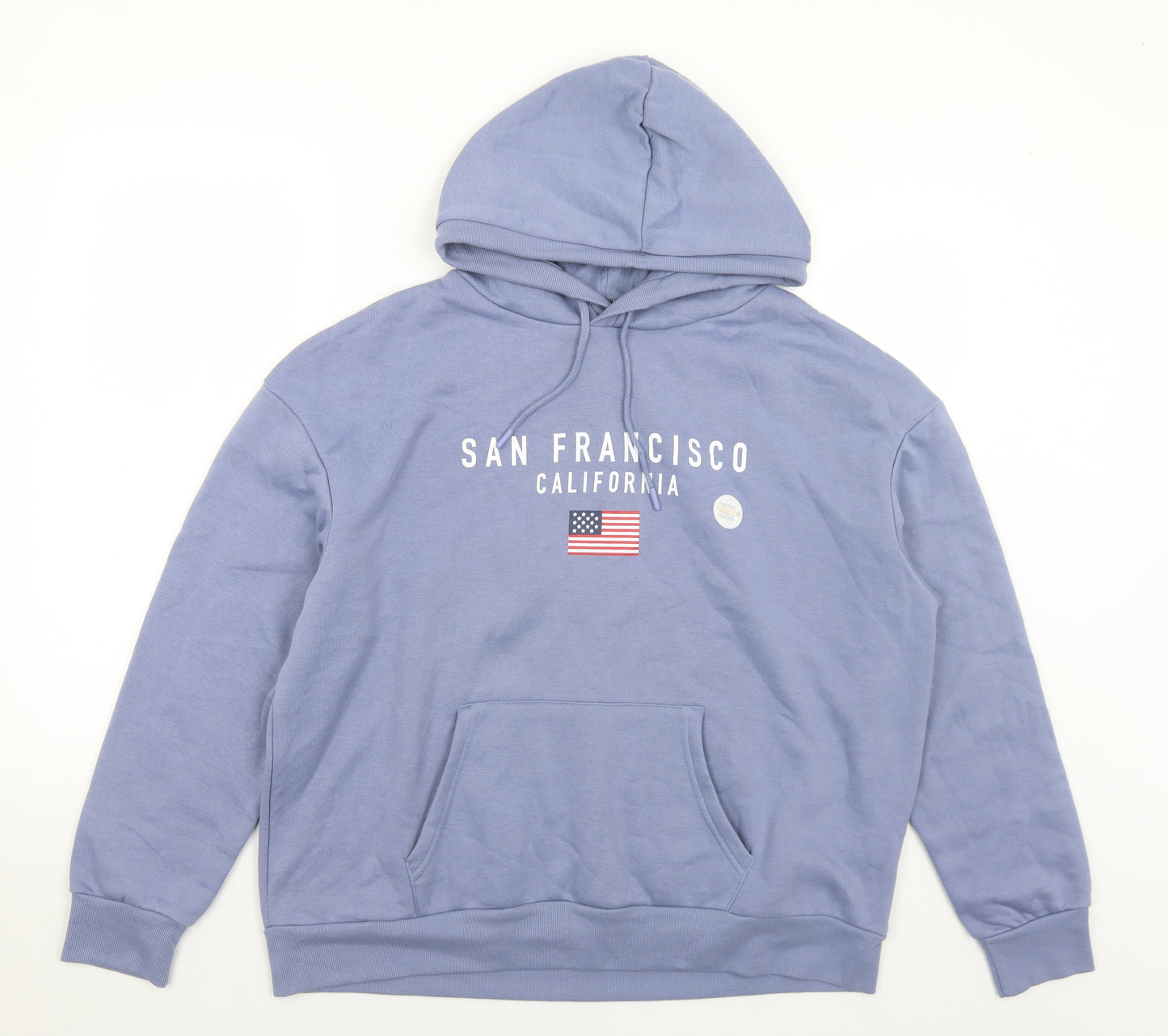 Primark Womens Blue  Polyester Pullover Hoodie Size 14   - 14-16 San Francisco