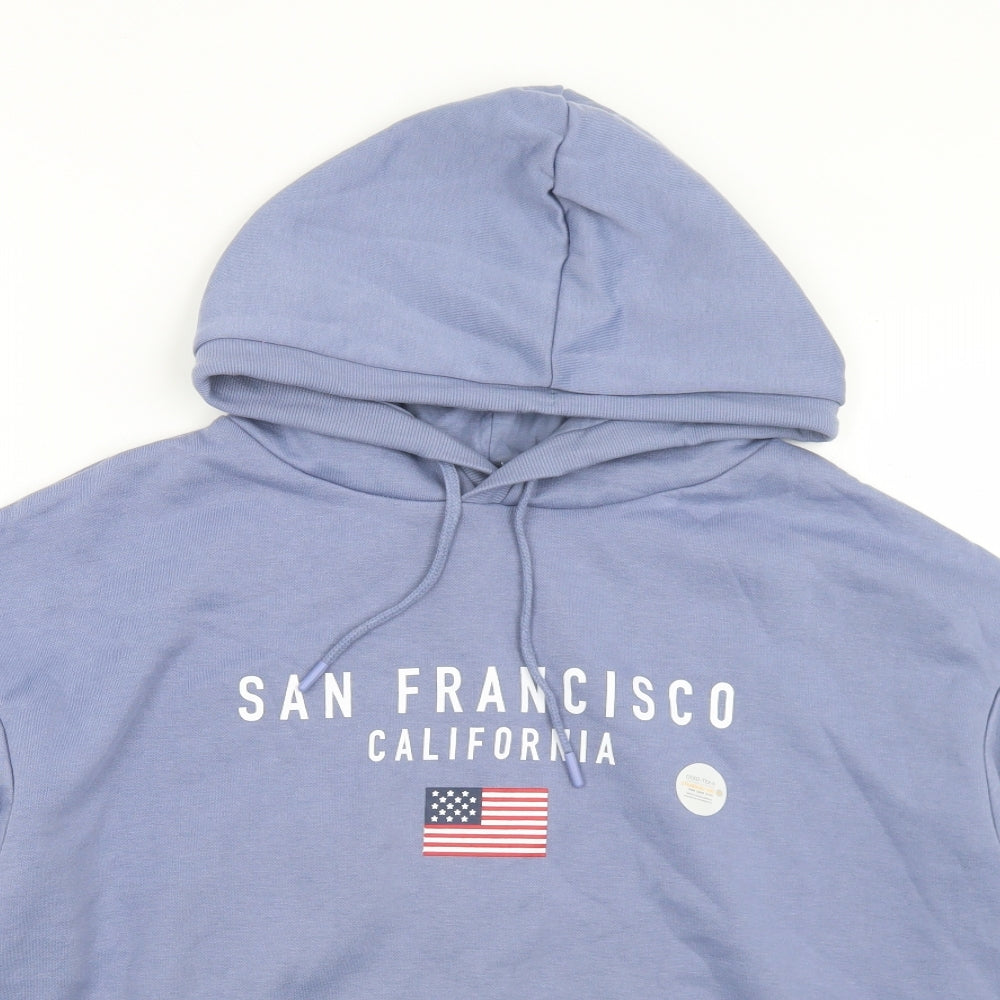 Primark Womens Blue  Polyester Pullover Hoodie Size 14   - 14-16 San Francisco