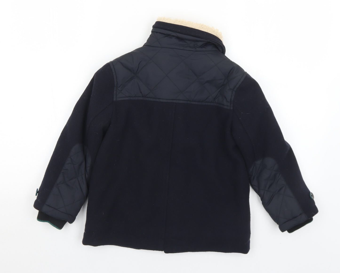 Ted Baker Boys Black   Pea Coat Coat Size 6 Years  Zip
