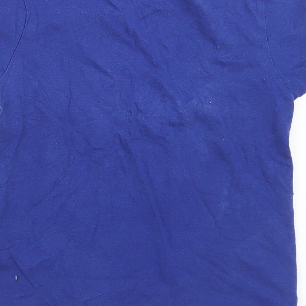 Primark Boys Blue  Cotton Basic T-Shirt Size 4-5 Years Crew Neck  - Batman