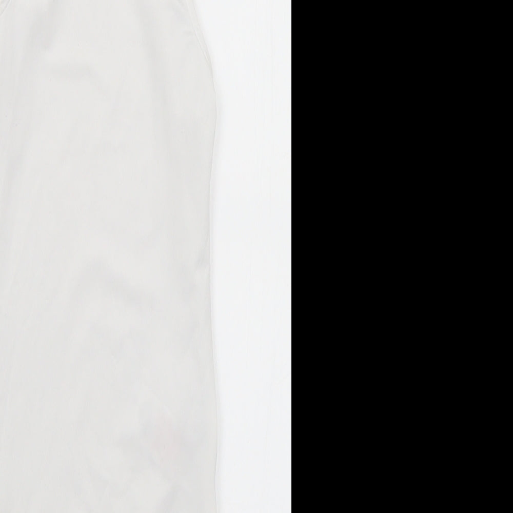 Primark Womens White  Polyester Bodysuit One-Piece Size 4  Snap - 4-6