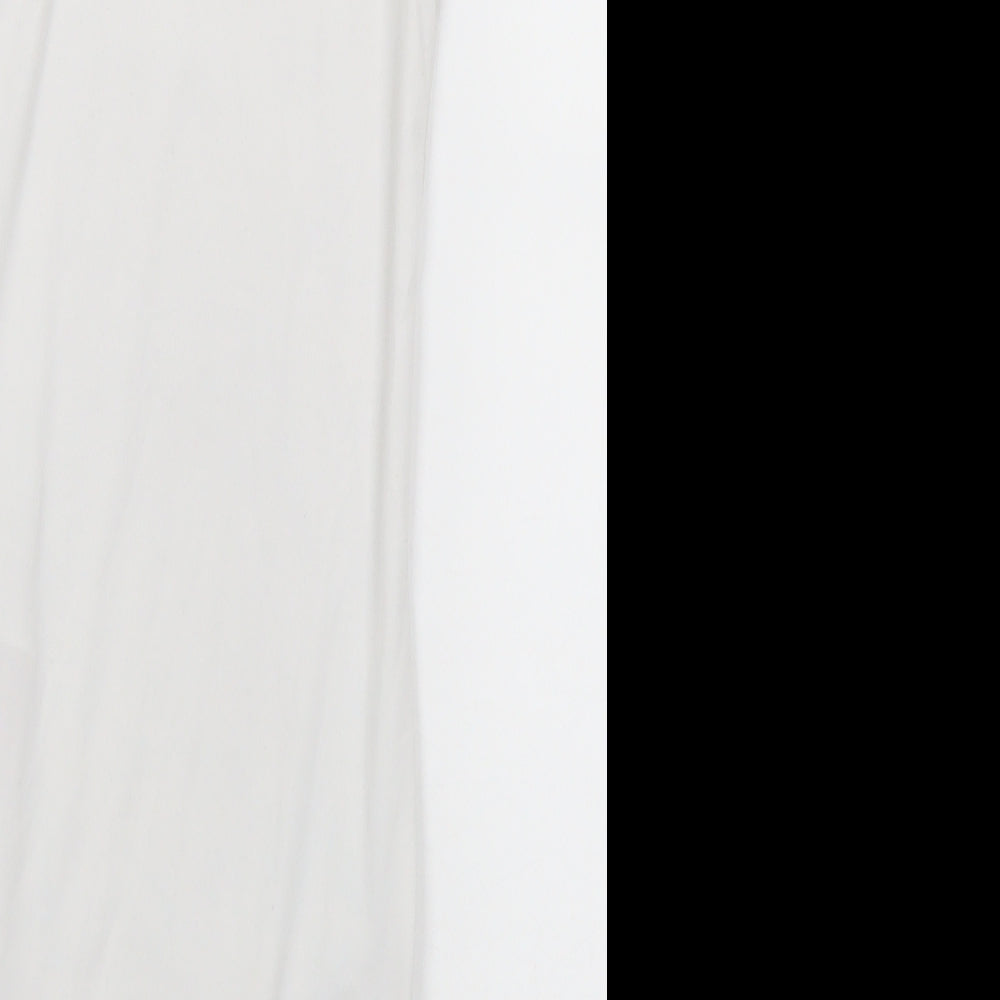 Primark Womens White  Polyester Bodysuit One-Piece Size 4  Snap - 4-6