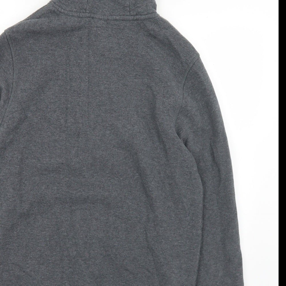 Firetrap Mens Grey  Cotton Pullover Hoodie Size XL   - Logo