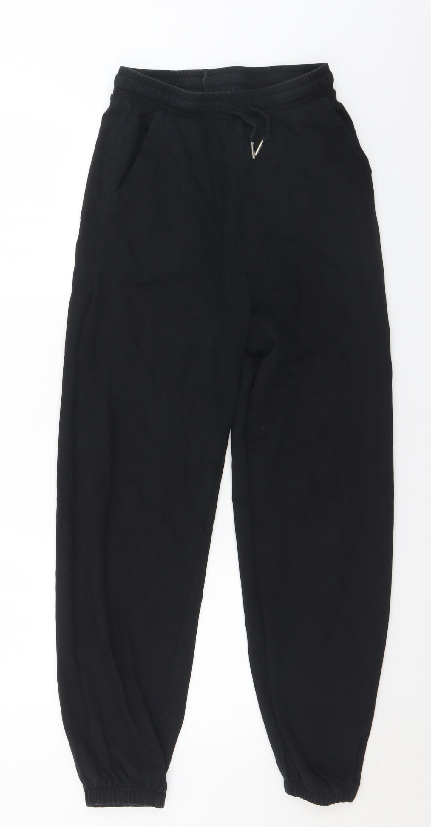 ASOS Womens Black  Cotton Jogger Trousers Size 10 L28 in Regular