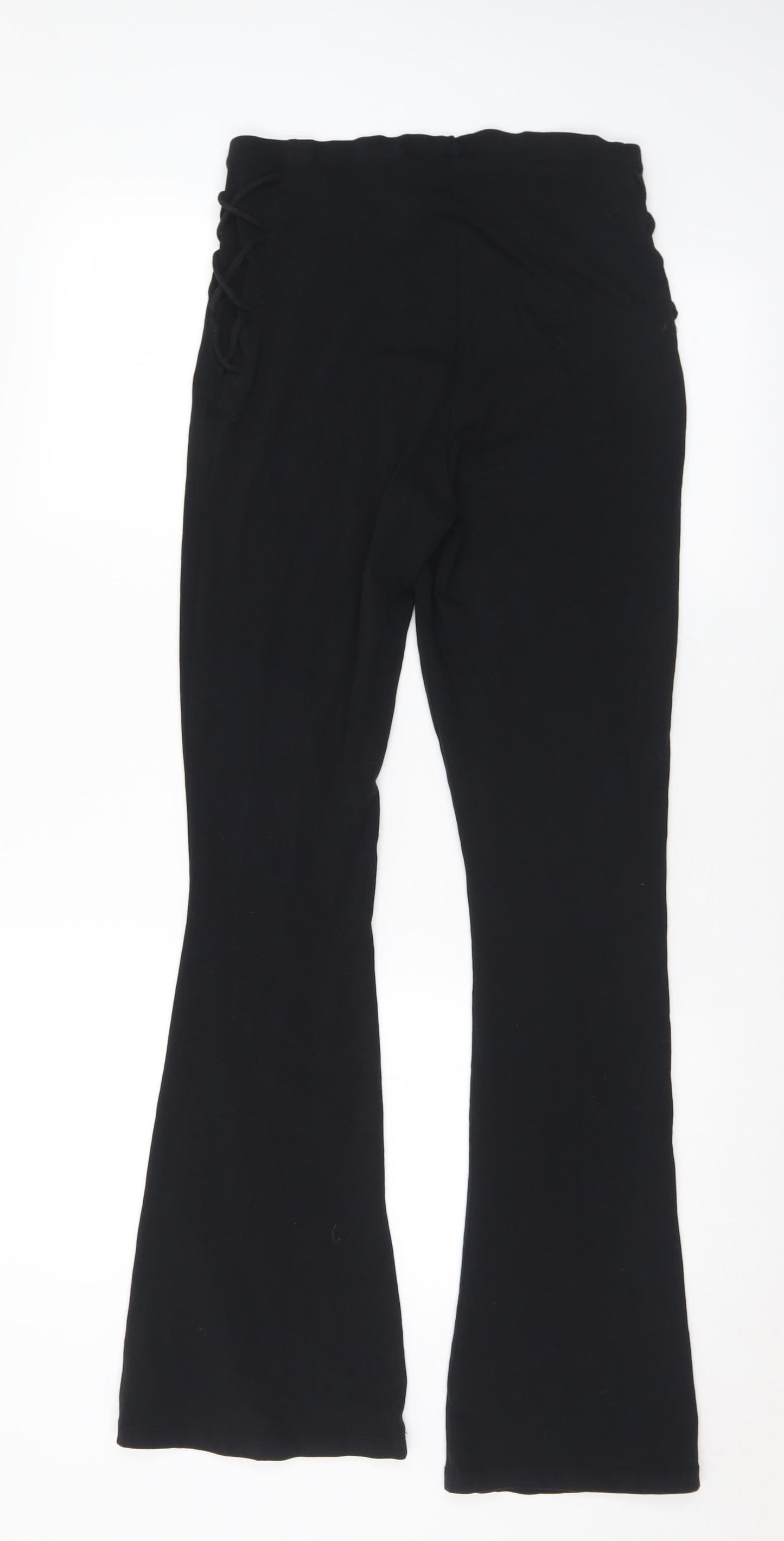 Primark Womens Black  Cotton Jogger Leggings Size 12 L31 in