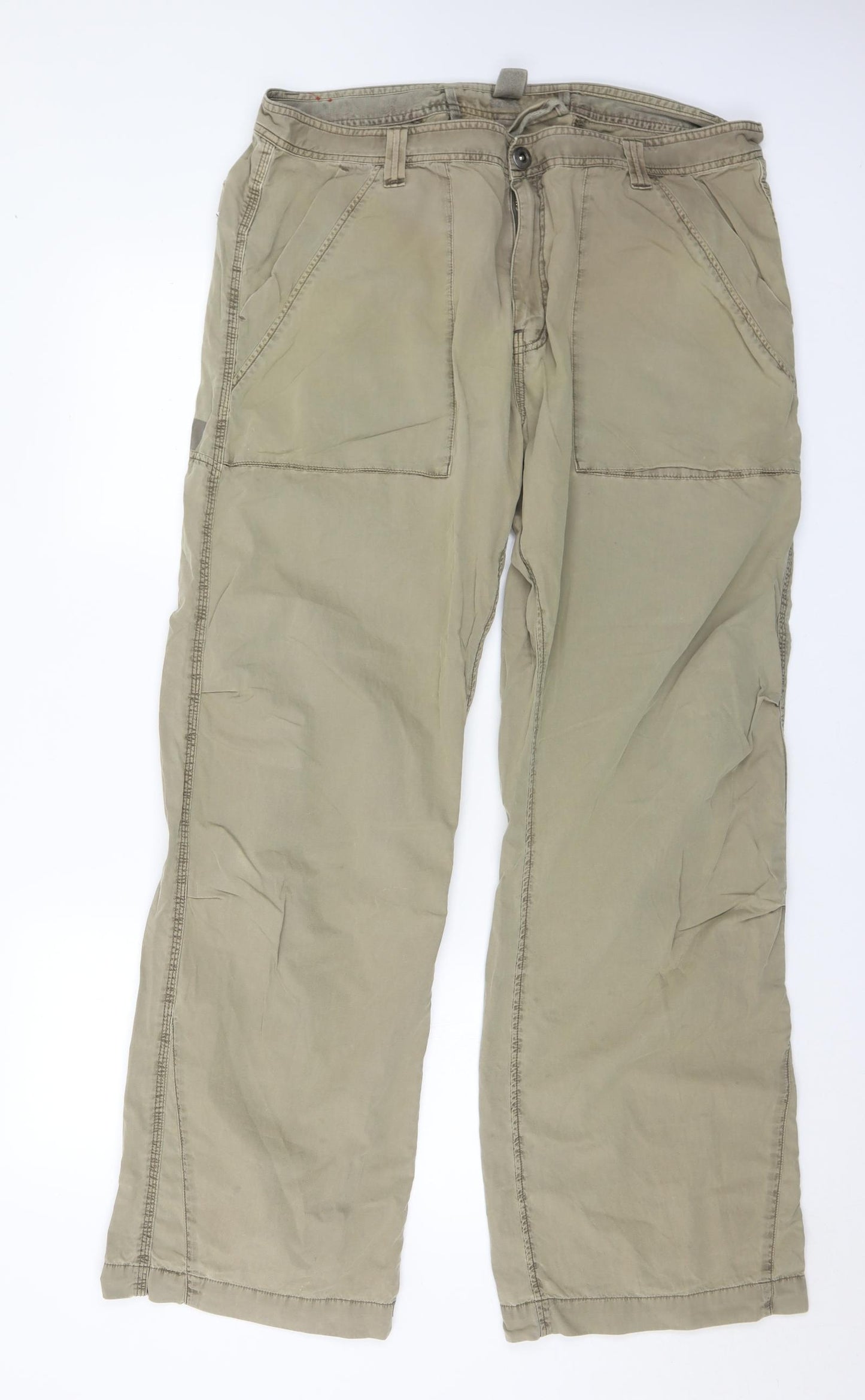 Sonneti Mens Brown  Cotton Cargo Trousers Size 38 in L33 in Regular