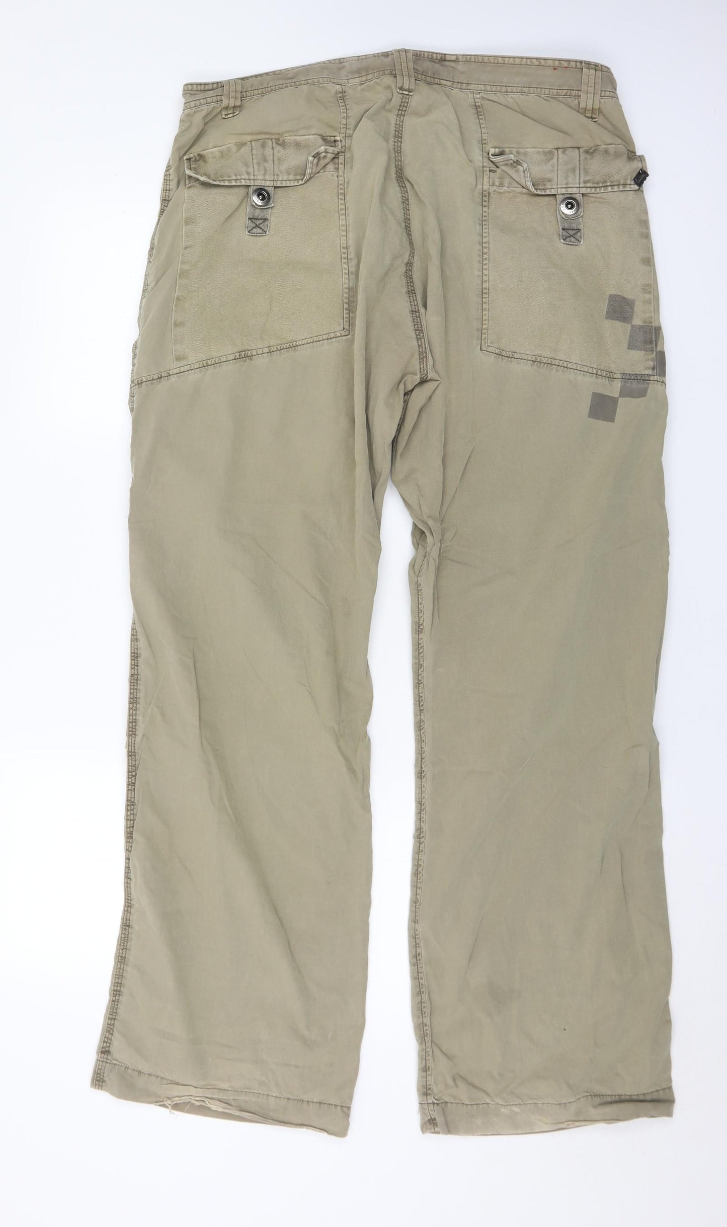 Sonneti Mens Brown  Cotton Cargo Trousers Size 38 in L33 in Regular