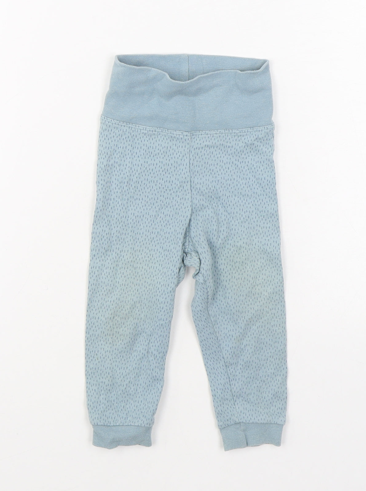 Lupilu Boys Blue Geometric 100% Cotton Jogger Trousers Size 6-9 Months