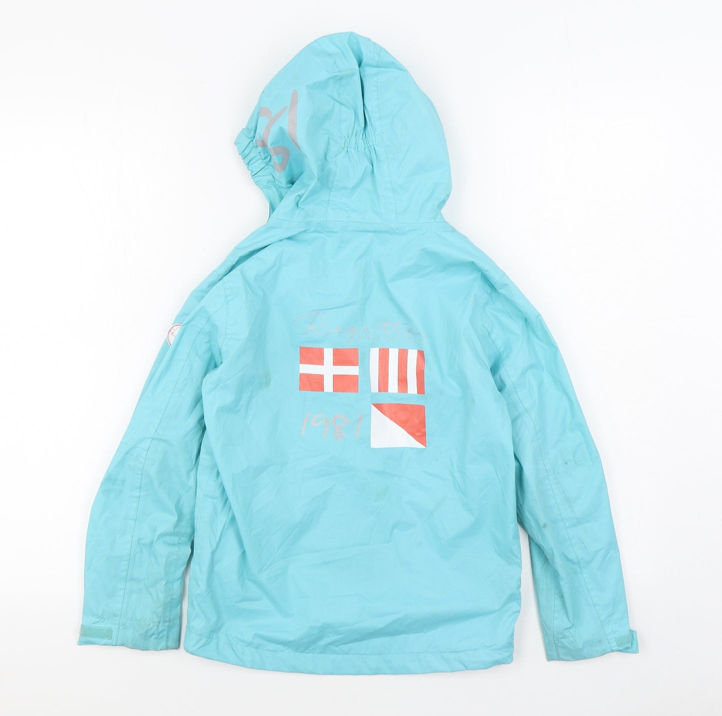 Regatta Boys Blue   Rain Coat Coat Size 7-8 Years  Zip