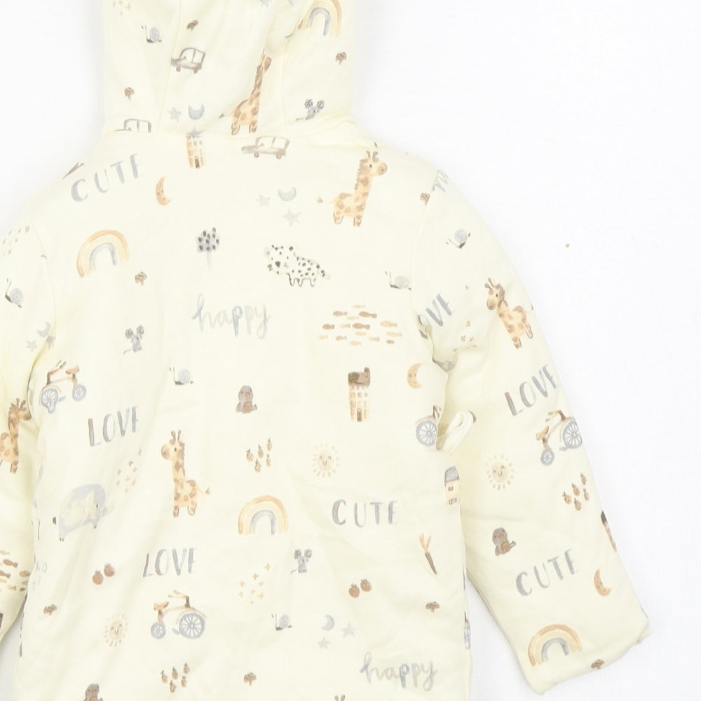 George Baby Ivory Geometric  Jacket  Size 9-12 Months   Tie