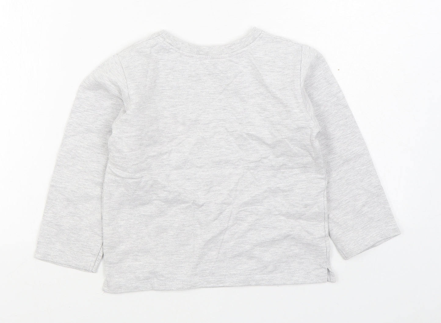 E-vie Girls Grey  Cotton Pullover Sweatshirt Size 5-6 Years  Pullover