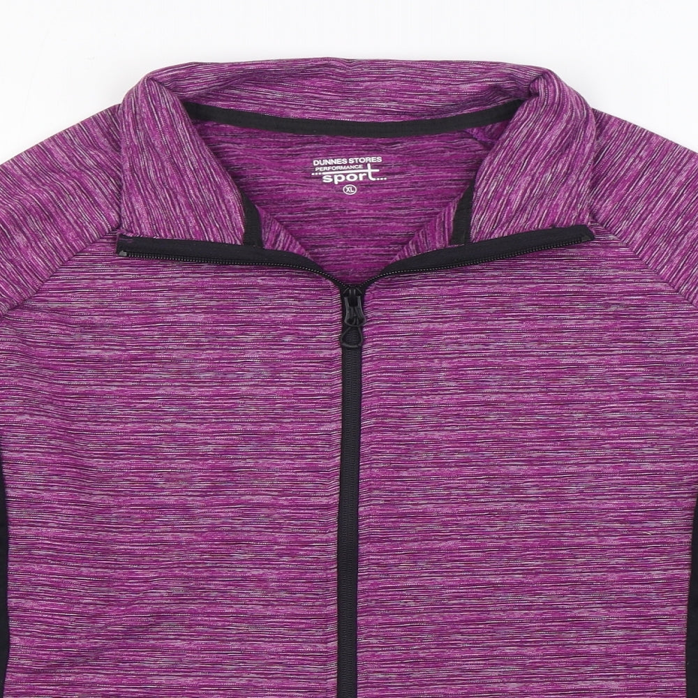 Dunnes Stores Womens Purple   Jacket  Size XL  Zip