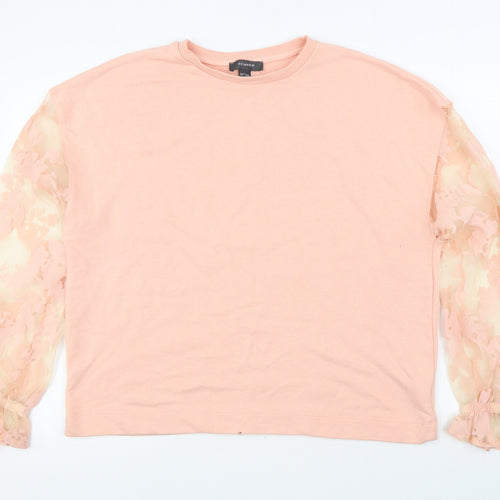 Primark Womens Pink  Polyester Pullover Sweatshirt Size L  Pullover