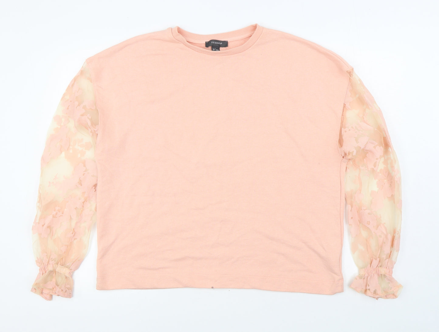 Primark Womens Pink  Polyester Pullover Sweatshirt Size L  Pullover