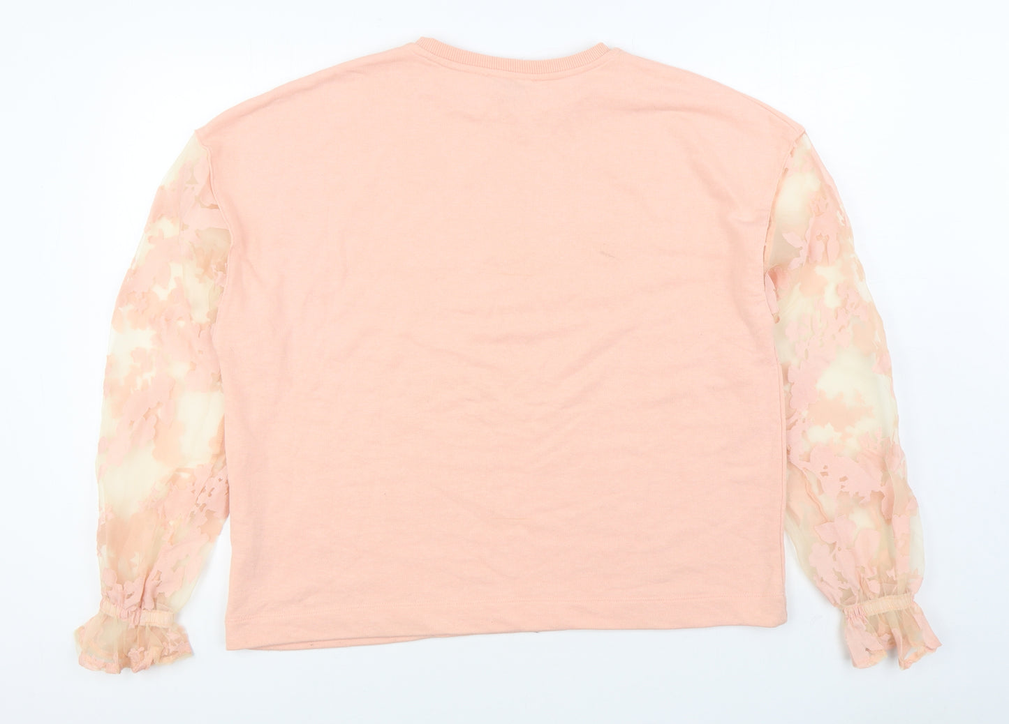 Primark Womens Pink  Polyester Pullover Sweatshirt Size L  Pullover