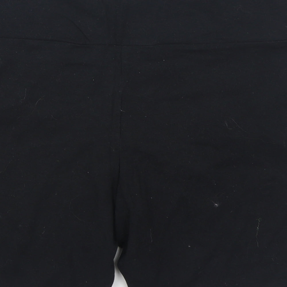 Pink Soda Womens Black  Cotton Sweat Shorts Size 16 L6 in Regular