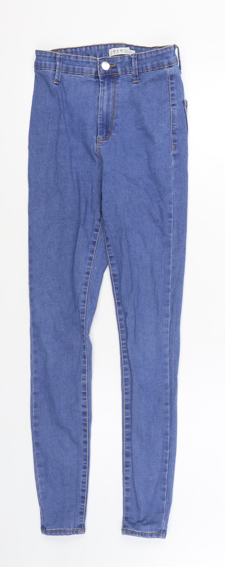 Denim Co Womens Blue Cotton Skinny Jeans Size 10 L28 in Regular Zip