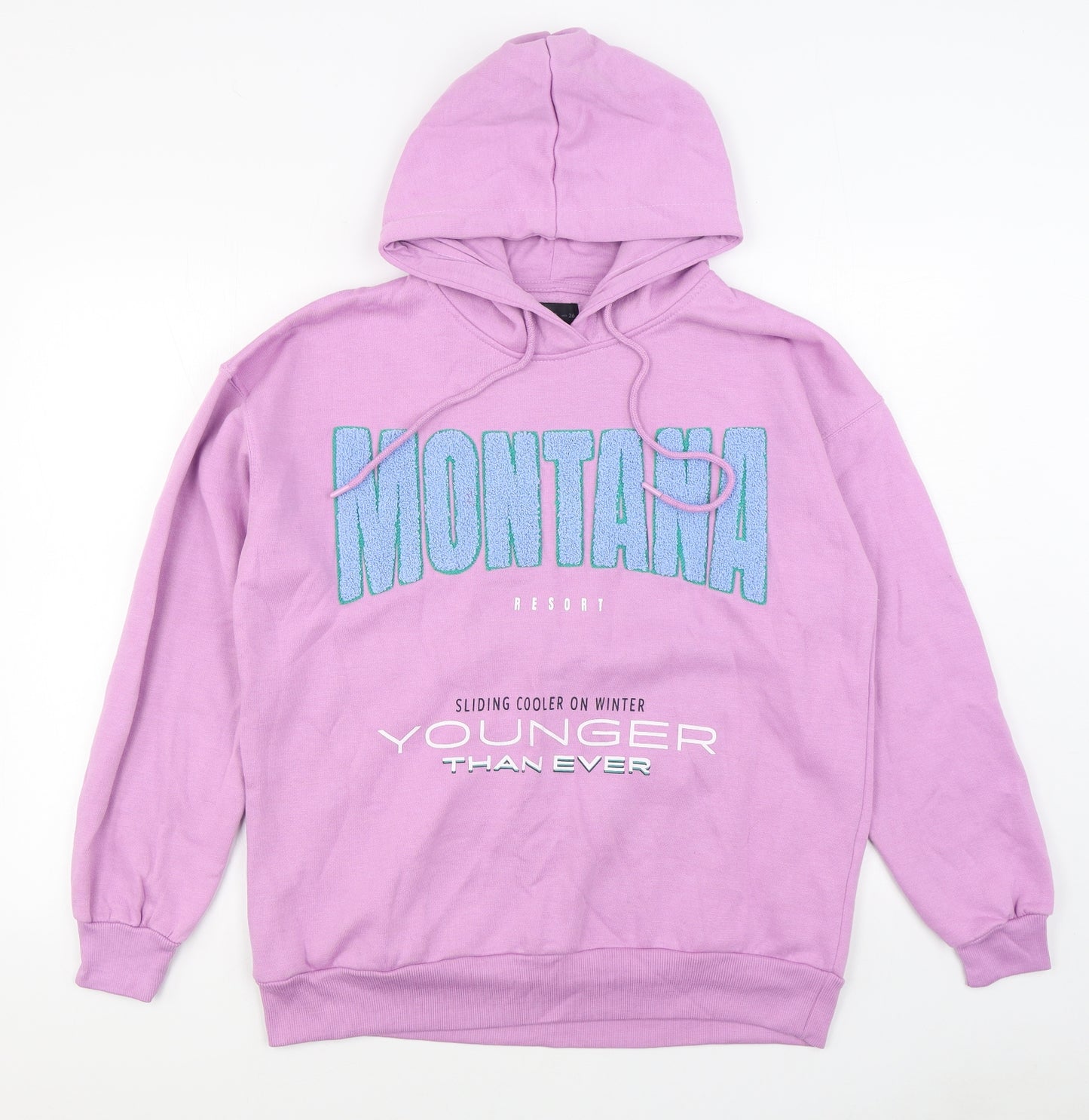lefties Womens Purple  Cotton Pullover Hoodie Size S  Pullover
