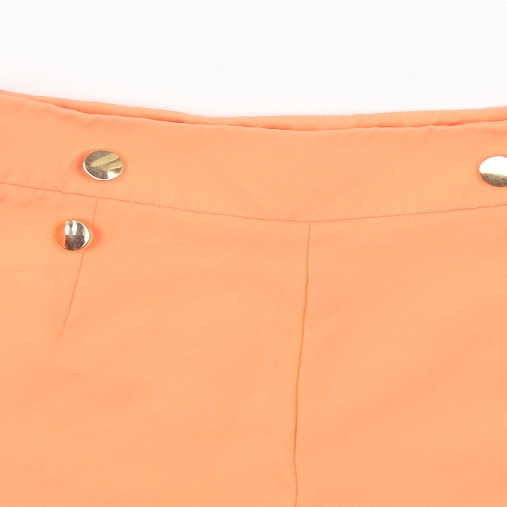 Quiz Womens Orange  Polyester Sailor Shorts Size 12  Regular Zip