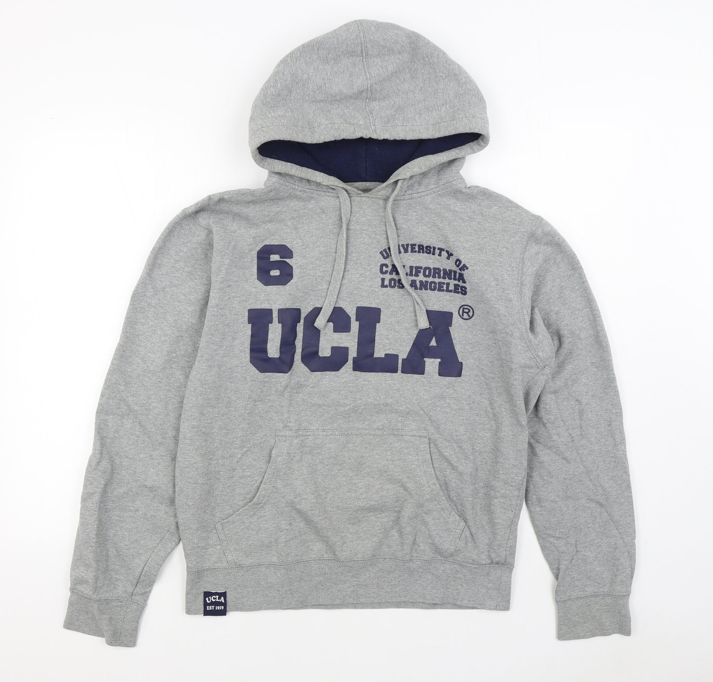 UCLA Mens Grey  Cotton Pullover Hoodie Size M
